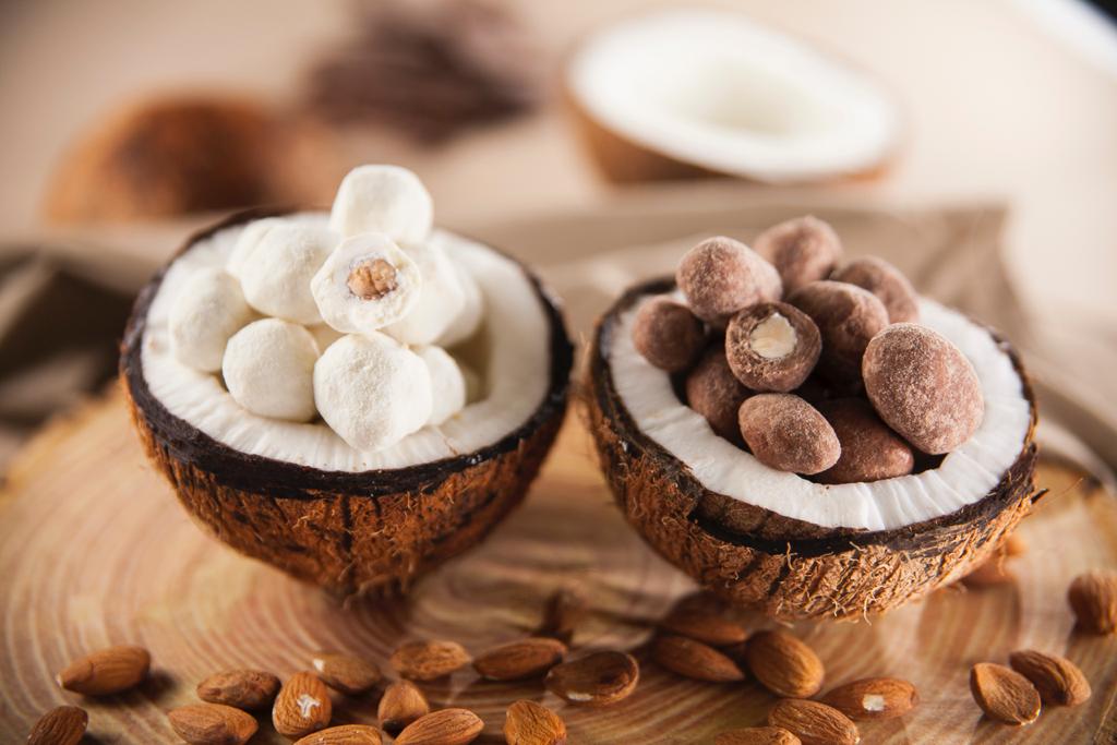 Gotas de chocolate branco ao leite de coco – Veganutris