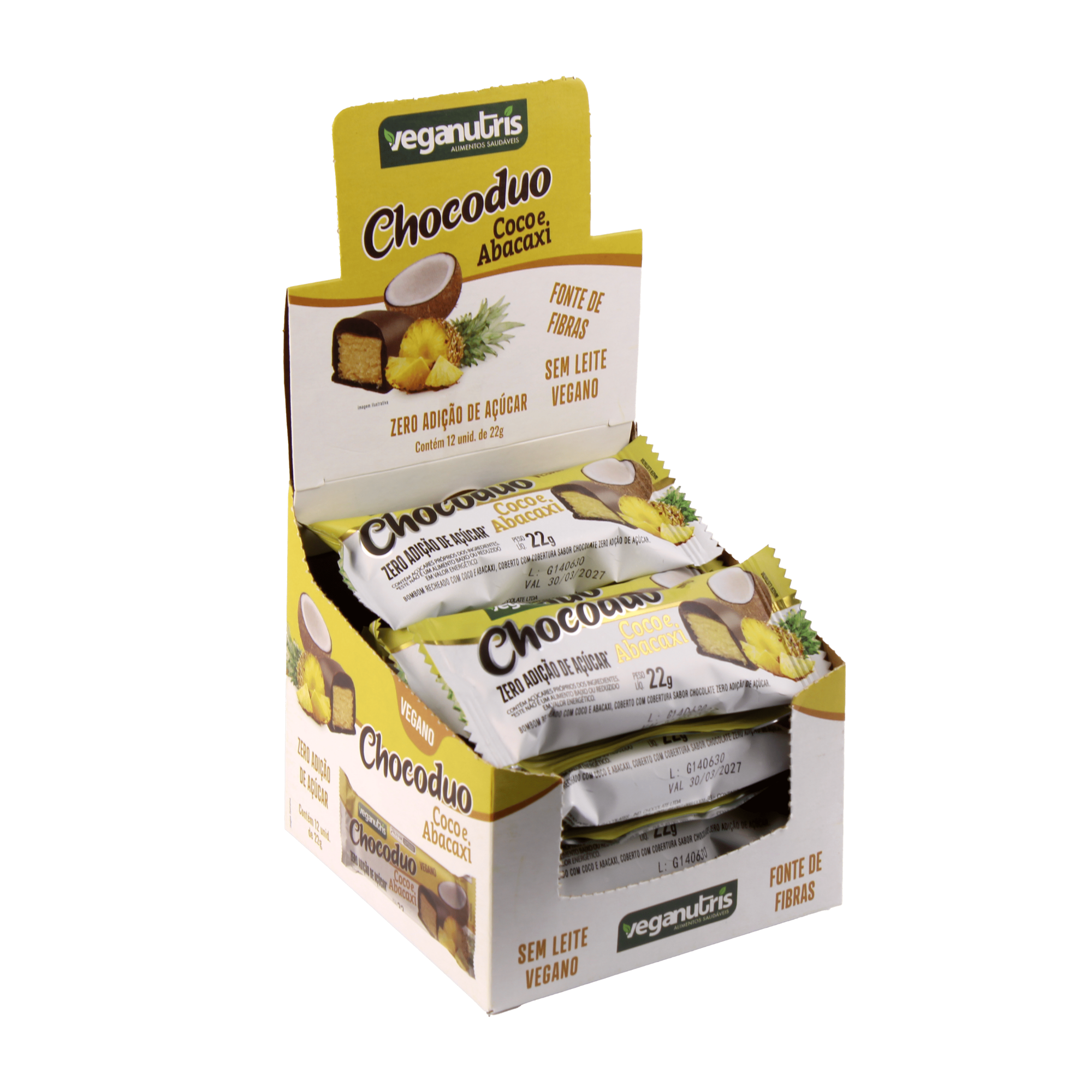 Display chocoduo coco abacaxi