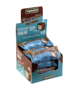 Display Chocoduo Coco caixa com 12 unidades de 22 gramas