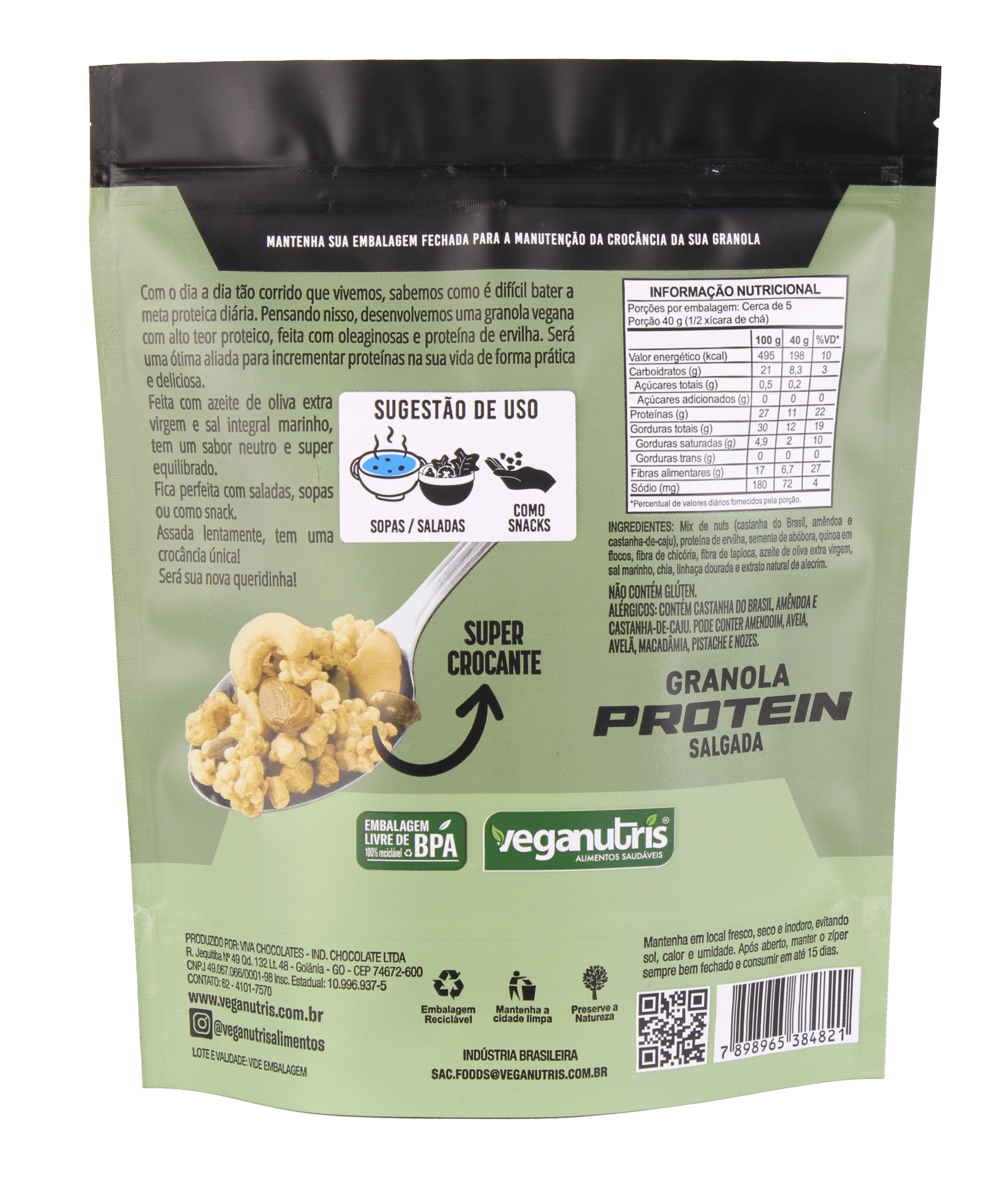 granola protein salgada verso